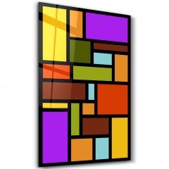 Πίνακας Γυάλινος 672BRS6919 46x72cm Multi Wallity