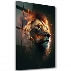 Πίνακας Γυάλινος 672BRS5504 70x110cm Multi Wallity