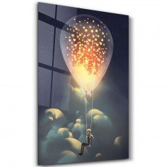 Πίνακας Γυάλινος 672BRS2038 46x72cm Multi Wallity