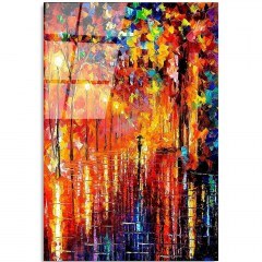 Πίνακας Γυάλινος 123BZM1510 50x70cm Multi Wallity