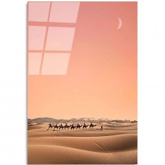 Πίνακας Γυάλινος 123BZM1455 50x70cm Multi Wallity