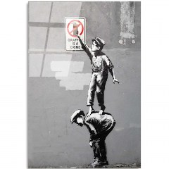 Πίνακας Γυάλινος 123BZM1350 45x65cm Multi Wallity