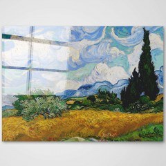 Tempered Glass Painting 698GLS1688 100x70cm Multi Wallity