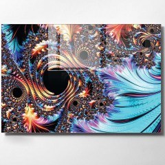 Tempered Glass Painting 698GLS1550 100x70cm Multi Wallity