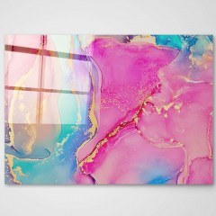 Tempered Glass Painting 698GLS1377 100x70cm Multi Wallity