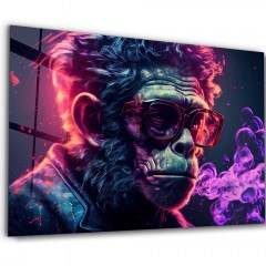 Tempered Glass Painting 672BRS5661 55x35cm Multi Wallity