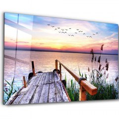 Tempered Glass Painting 672BRS3410 110x70cm Multi Wallity