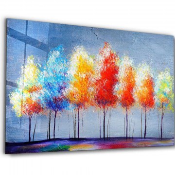 Tempered Glass Painting 672BRS2348 110x70cm Multi Wallity