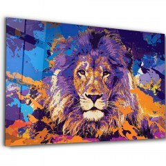 Tempered Glass Painting 672BRS2171 110x70cm Multi Wallity