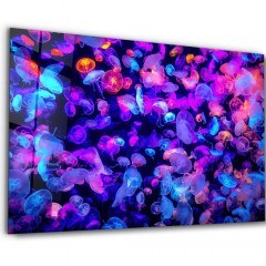 Tempered Glass Painting 672BRS1949 110x70cm Multi Wallity