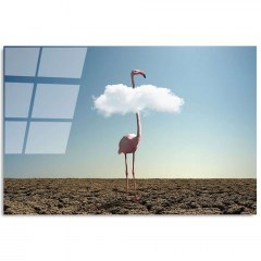 Πίνακας Γυάλινος 123BZM1558 70x50cm Multi Wallity