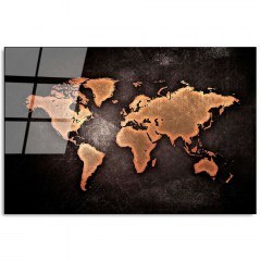 Tempered Glass Painting 123BZM1473 70x50cm Multi Wallity