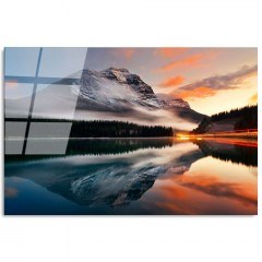 Tempered Glass Painting 123BZM1398 70x50cm Multi Wallity
