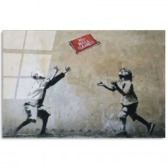 Πίνακας Γυάλινος 123BZM1357 65x45cm Multi Wallity