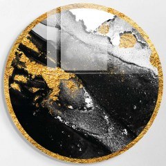 Πίνακας Γυάλινος 698GLS1503 Φ60cm Multi Wallity