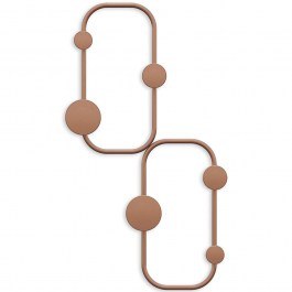 Wall Hanger 6 Seats Ladybug 494PYT1162 26x5x48cm Copper Wallity COPPER