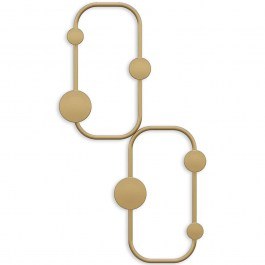 Wall Hanger 6 Seats Ladybug 494PYT1160 26x5x48cm Gold Wallity GOLD
