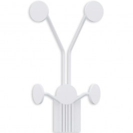 Wall Hanger 5 Seats Giraffe 494PYT1153 24x16x40cm White Wallity WHITE