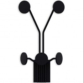 Wall Hanger 5 Seats Giraffe 494PYT1151 24x16x40cm Black Wallity BLACK