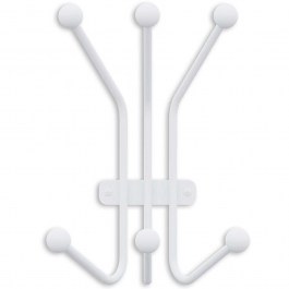 Wall Hanger 6 Seats Ant 494PYT1149 23x13x30cm White Wallity WHITE
