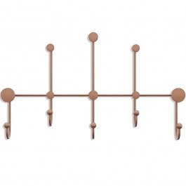 Wall Hanger 13 Seats Iyon 494PYT1140 80x45x10cm Copper Wallity COPPER