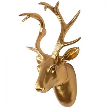 Wall Decorative Bust Of Deer 565TNL1189 26x17x38cm Gold Wallity