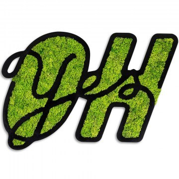 Διακοσμητικό Τοίχου Oh Yes Με Βρύο 931NTR1130 76x51,3cm Green-Black Wallity