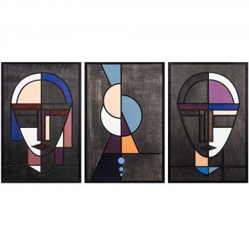 Wall Decorative Persona (Set 3Pcs) 899SKL1267 39x59cm Multi Wallity