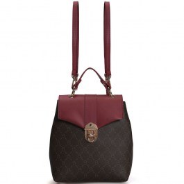 Τσάντα Πλάτης Γυναικεία 671LKB1712 20x10x23cm Brown-Bordo Lucky Bees BORDO-BROWN