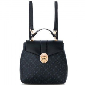 Women's Backpack 671LKB1710 20x10x23cm Black Lucky Bees