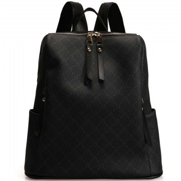 Women's Backpack 671LKB1515 34x13x35cm Black Lucky Bees
