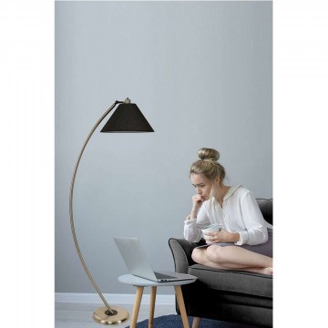 Floor Lamp Hilal 534LUN4203 30x170cm E27 40W Chrome-Black Opviq