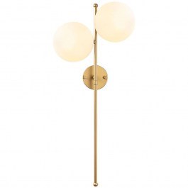 Φωτιστικό Τοίχου - Απλίκα Fazli 942FLG2147 32x27x72cm 2xE14 40W Gold Opviq GOLD