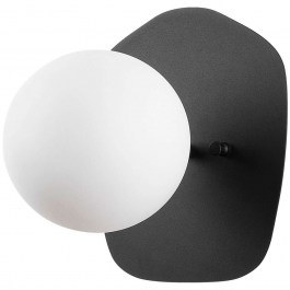 Φωτιστικό Τοίχου - Απλίκα Well 942FLG1379 20x25x25cm E14 40W Black-White Opviq BLACK-WHITE