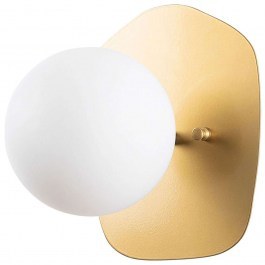 Φωτιστικό Τοίχου - Απλίκα Well 942FLG1374 20x25x25cm E14 40W Gold-White Opviq WHITE-GOLD