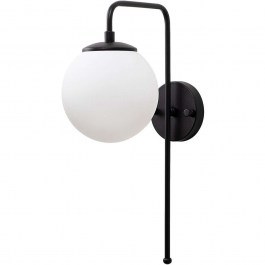 Φωτιστικό Τοίχου - Απλίκα Viran 942FLG1330 15x28x43cm E14 40W Black-White Opviq BLACK-WHITE