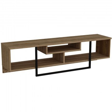 Έπιπλο Τηλεόρασης Asal 875ZNA3051 149,4x35,2x40,2cm Walnut-Black
