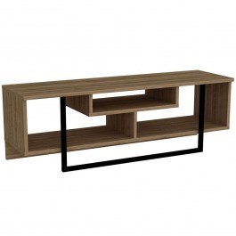 TV Furniture Asal 875ZNA3047 119,4x35,2x40,2cm Walnut-Black WALNUT-BLACK