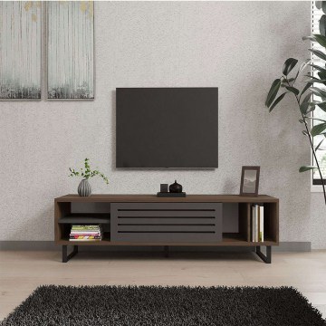 TV Furniture 835PUQ3076 160x40x35cm Walnut-Anthracite