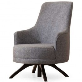 Armchair Kapri 560ARE2913 72x87x102cm Light Grey-Black GREY-BLACK
