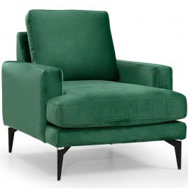 Πολυθρόνα Papira 560ARE1709 80x90x88cm Green-Black GREEN