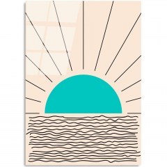 Πίνακας Γυάλινος 123BZM2397 45x65cm Multi Wallity