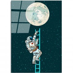 Πίνακας Γυάλινος 123BZM2353 45x65cm Multi Wallity