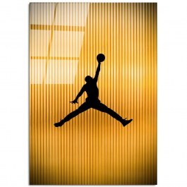 Tempered Glass Painting 123BZM2302 70x100cm Gold-Black Wallity GOLD-BLACK