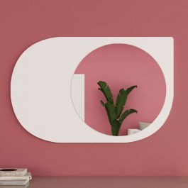 Wall Mirror Pubble 116SAM1228 60x2,2x90cm White Hanah Home WHITE