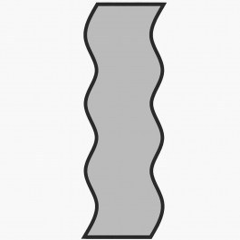 Καθρέπτης Τοίχου Safi 116SAM1199 40x2,2x120cm Black Hanah Home BLACK