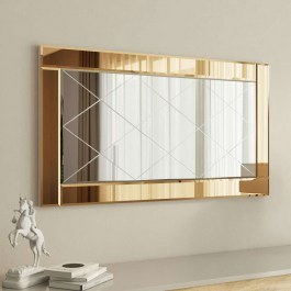 Καθρέπτης Τοίχου Pierre 116SAM1197 60x2,2x120cm Bronze Hanah Home BRONZE