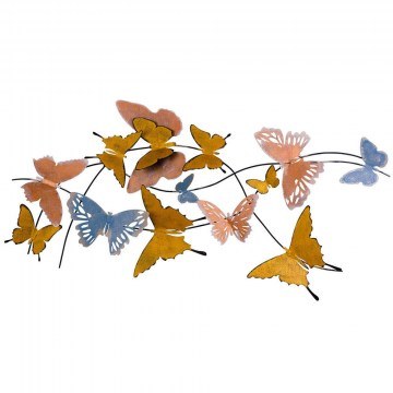 Διακοσμητικό Τοίχου Butterflies 279ENZ2518 105x8x57cm Multi Wallity