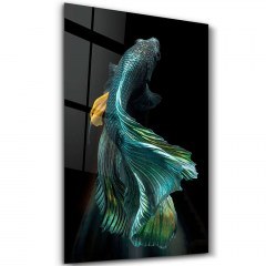 Πίνακας Γυάλινος 672BRS1373 70x110cm Multi Wallity