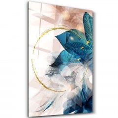 Πίνακας Γυάλινος 672BRS1363 46x72cm Multi Wallity